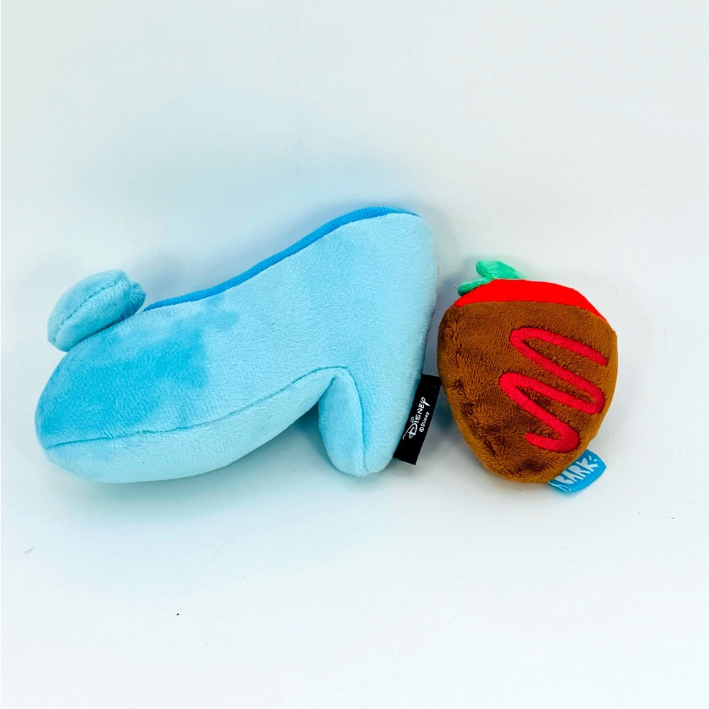 Cinderella Shoe And Chocolate Strawberry Small Dog Toys Plush Squeakers